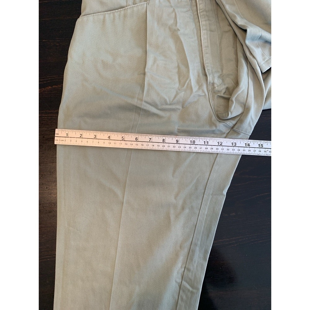 VTG Northern Reflections Vintage Khaki Women's 32x28.5 Sage Pleated RN69778 - Picture 12 of 13